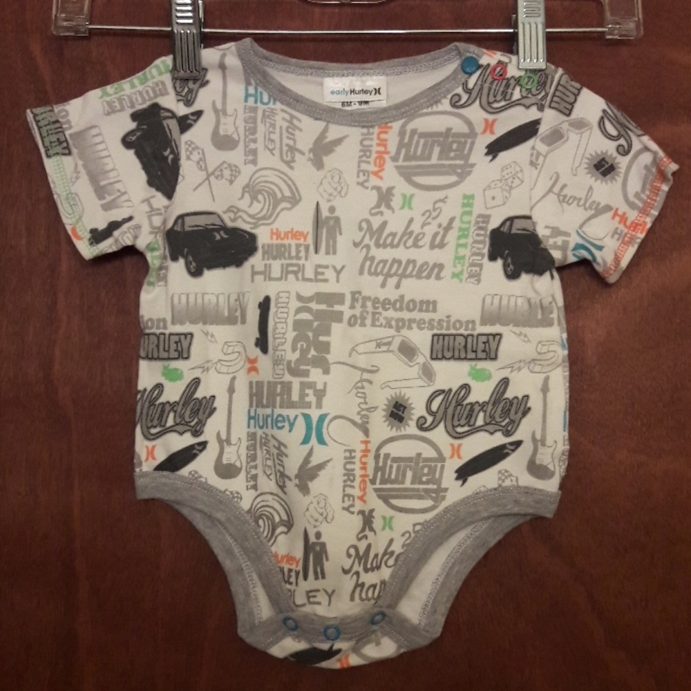 Early Hurley Onesie 6-9 Months NWOT